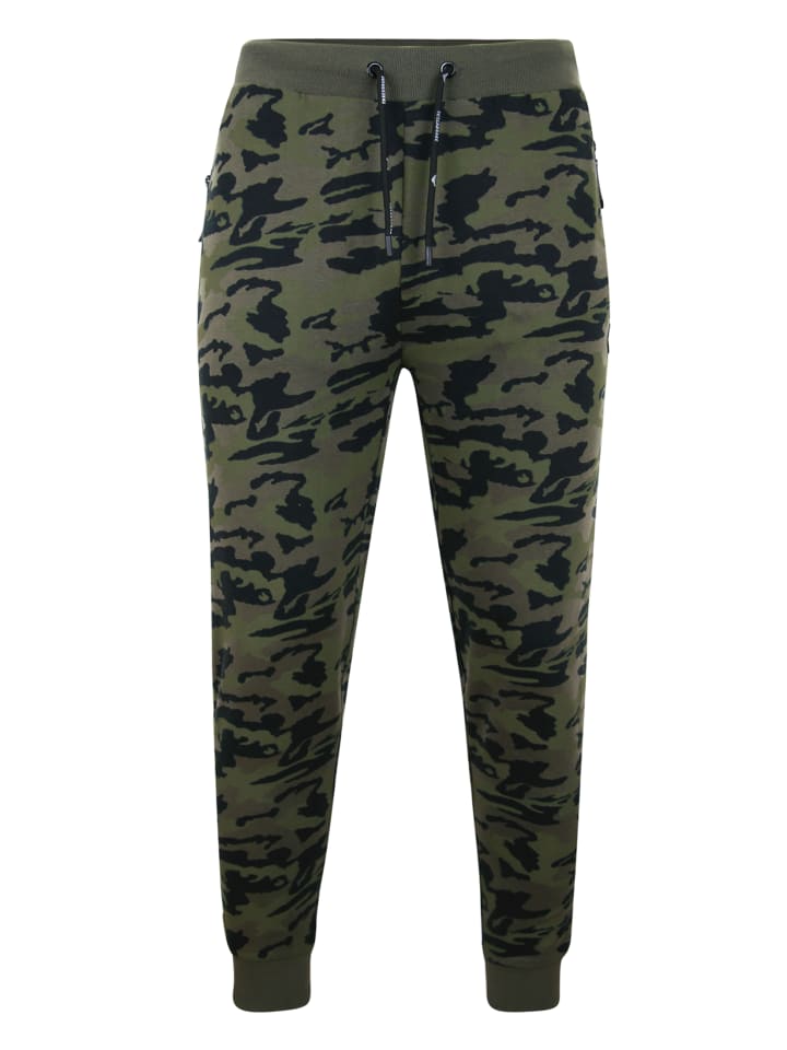 

Тканевые брюки Threadbare, цвет khakhi camo