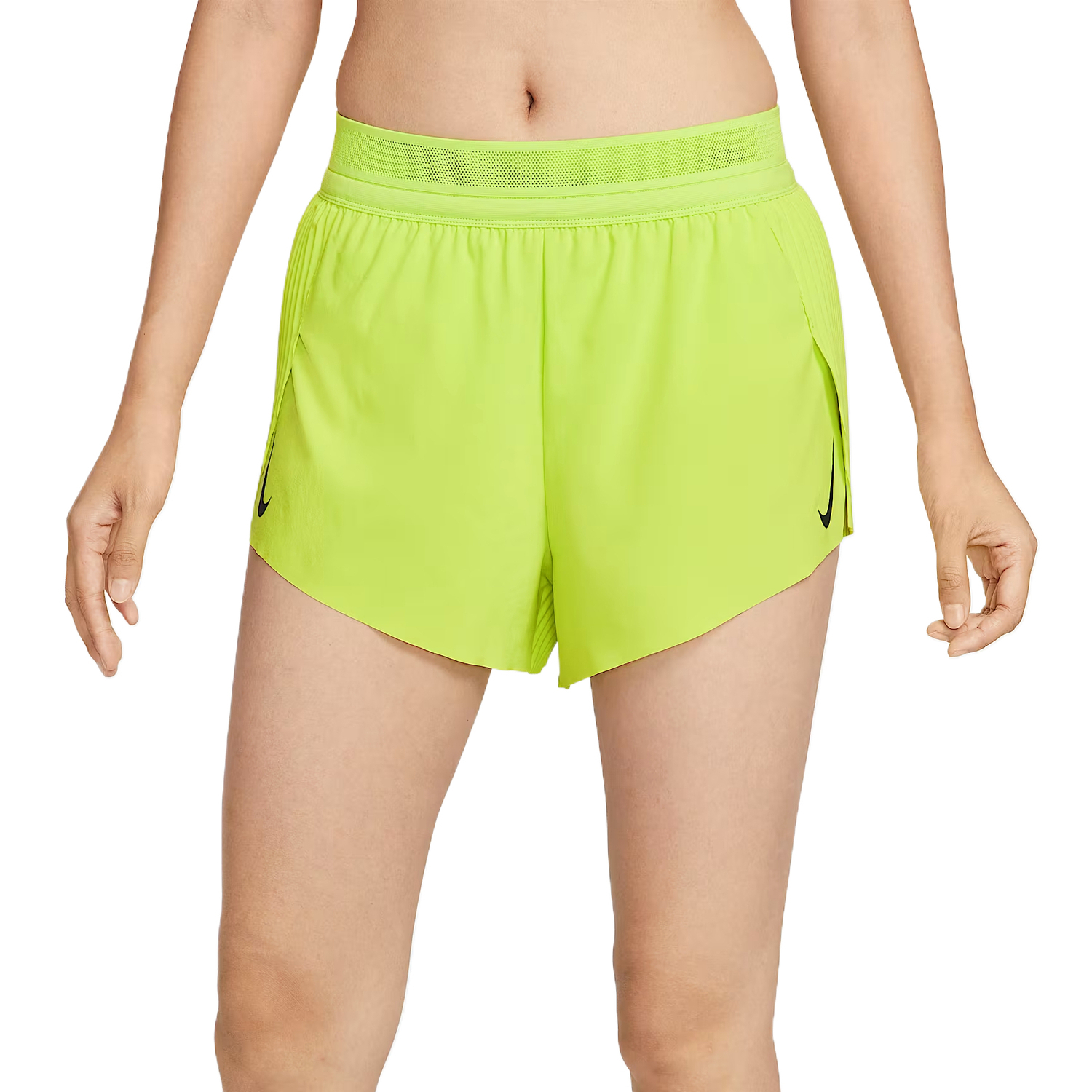 Женские шорты для бега Dri FIT ADV Nike, ярко-желтый — фото 4