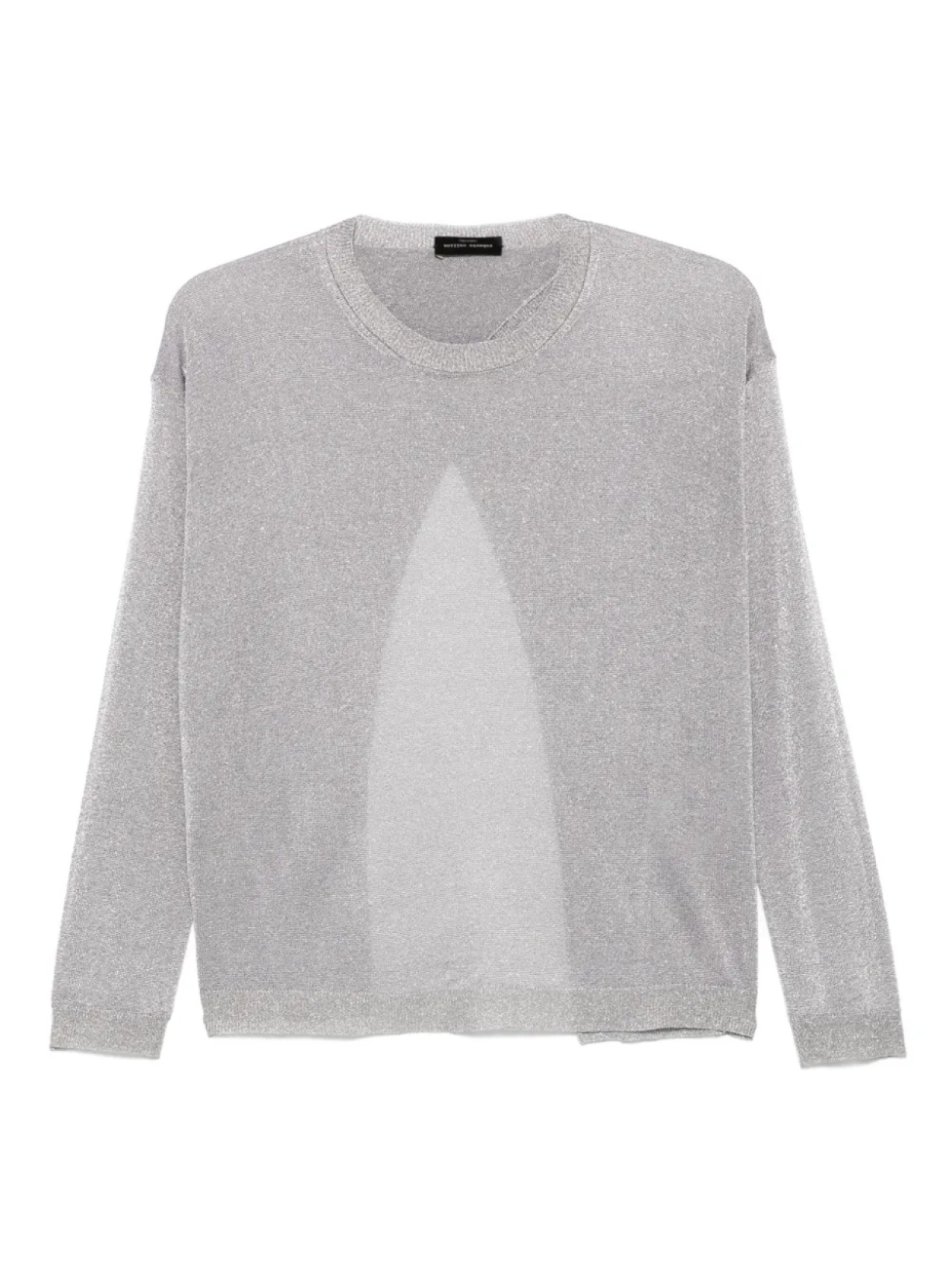 

Футболка Roberto Collina metallic-threading top, серый