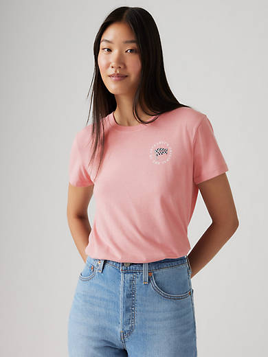 

Графическая футболка Perfect Levi's, цвет Levi's Original Flag - Pink