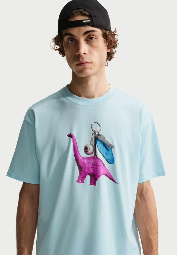 Футболка с принтом в виде брелока с динозавром Nike Sb, Glacier Blue — фото 3
