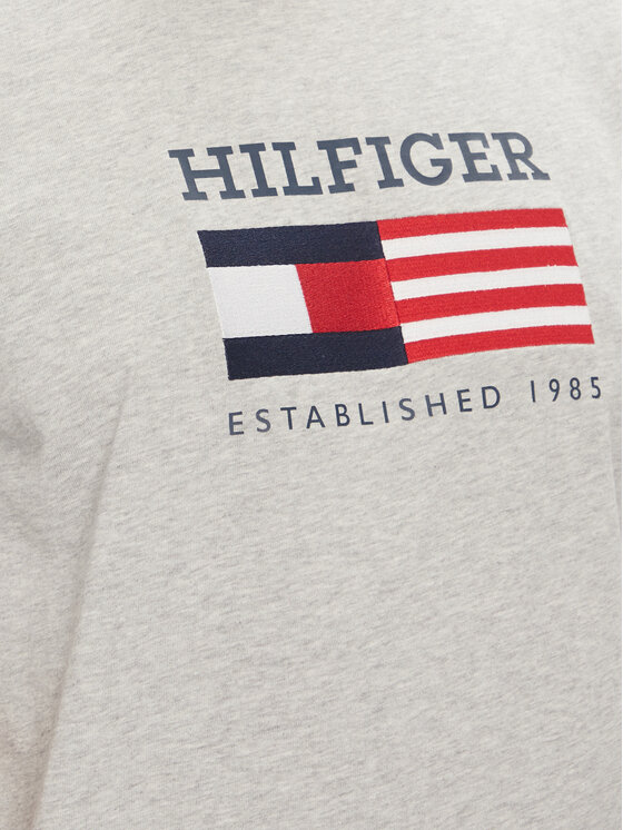 Футболка обычного кроя American Monotype MW0MW39843 Tommy Hilfiger, серый — фото 4