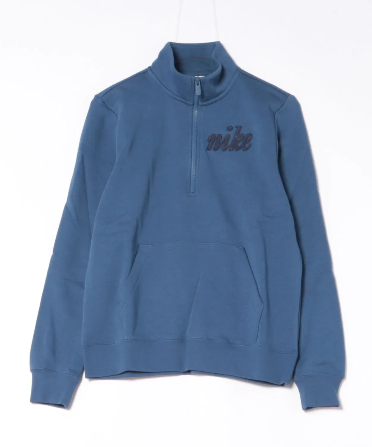 Толстовка Nike Club Fleece с полузамком, тёмно-синяя