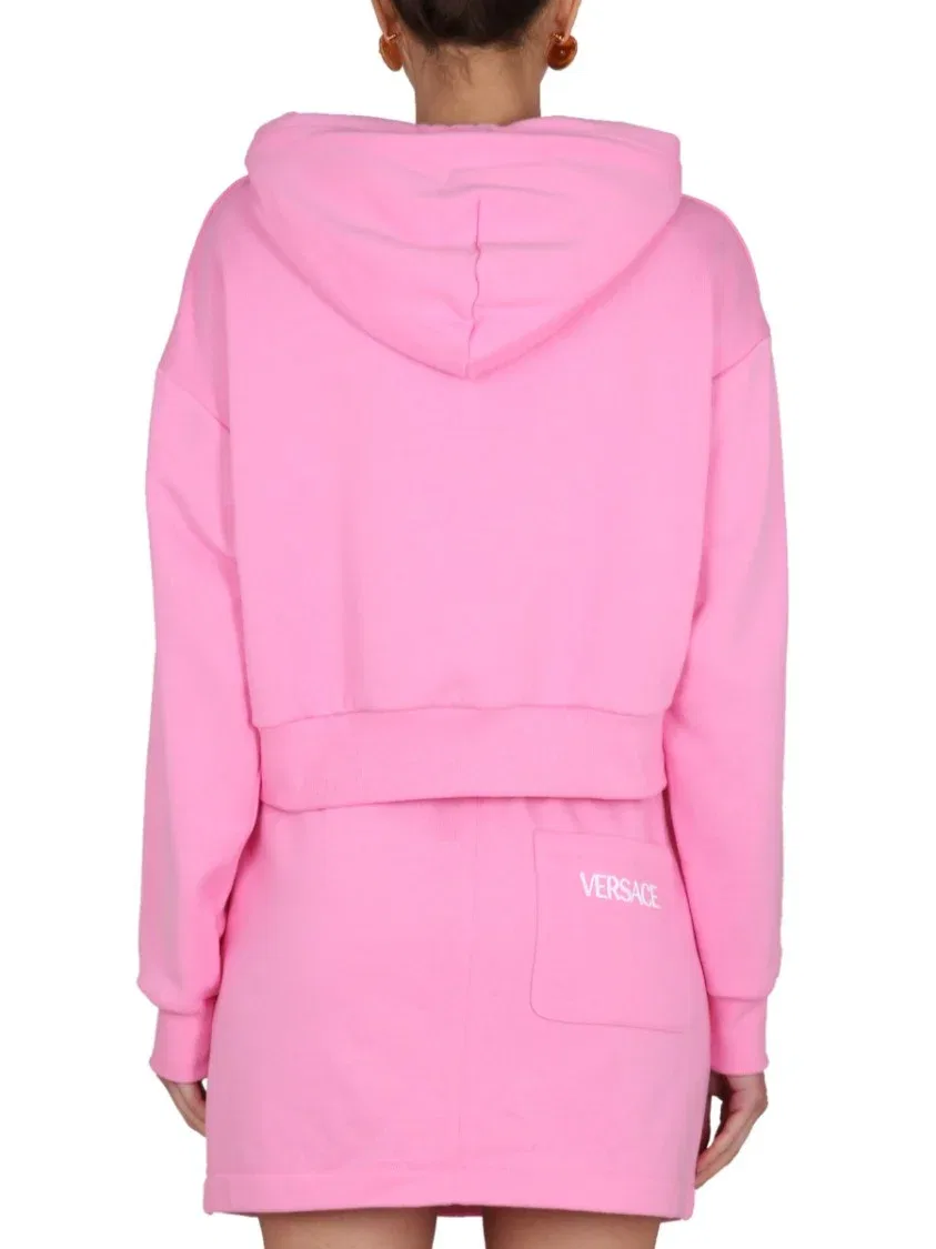 Укороченная толстовка Versace, Pink — фото 3