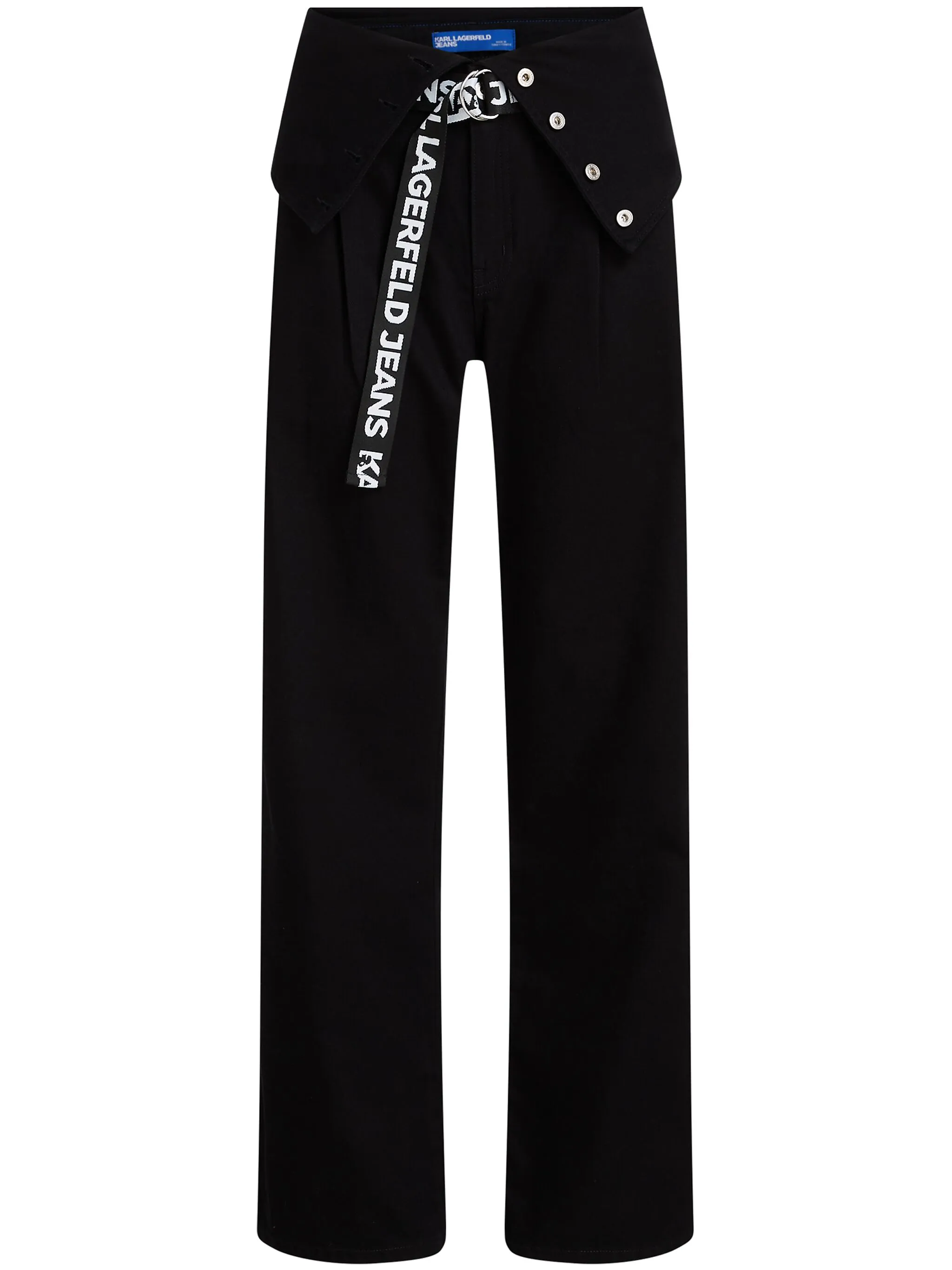 

Джинсы прямого кроя с поясом Karl Lagerfeld Jeans, черный