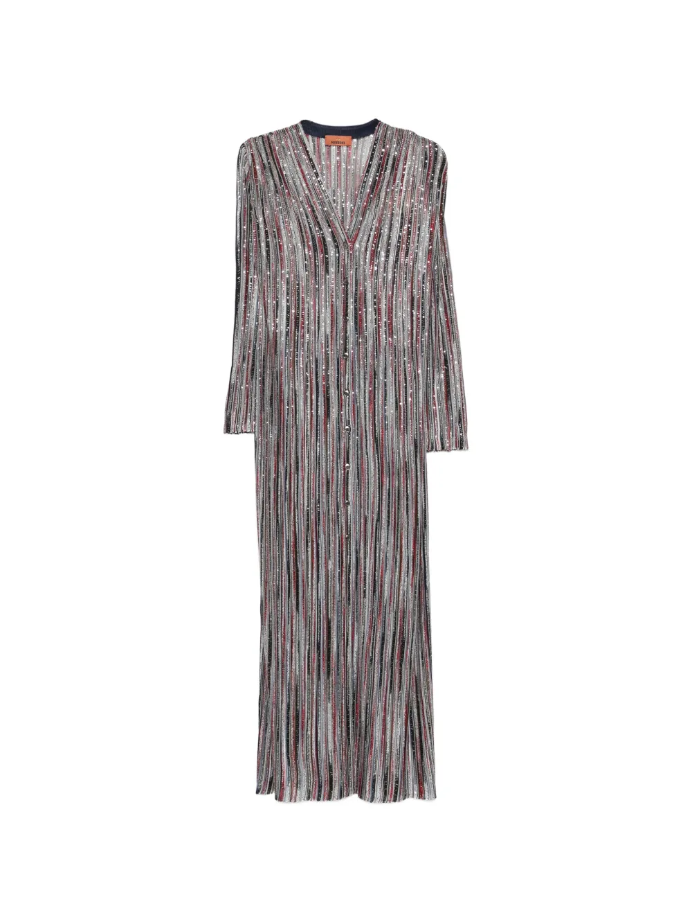 

Кардиган в полоску с V-образным вырезом Missoni, серый