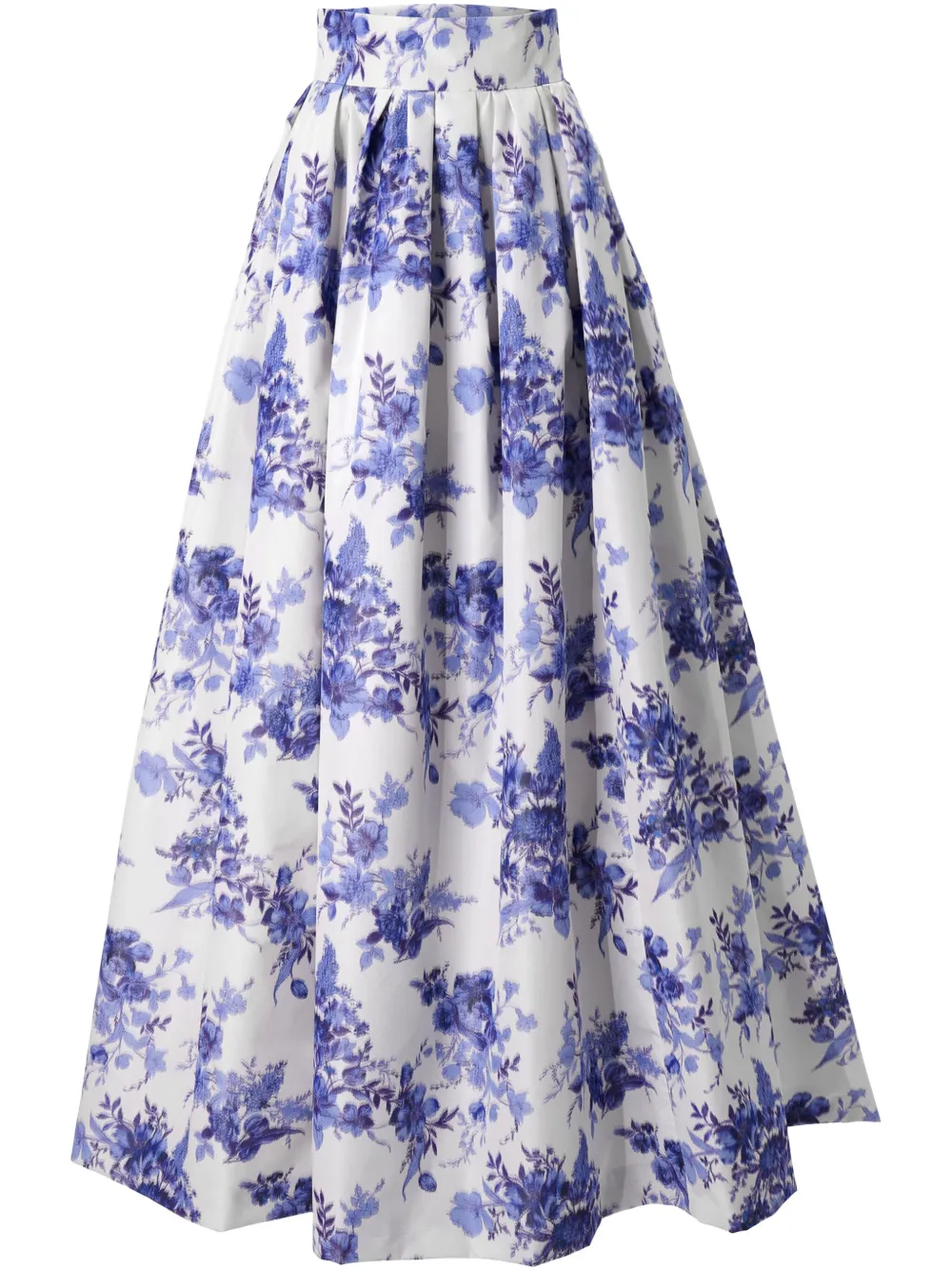 

Юбка миди Chiné с цветочным принтом Carolina Herrera, нейтральный