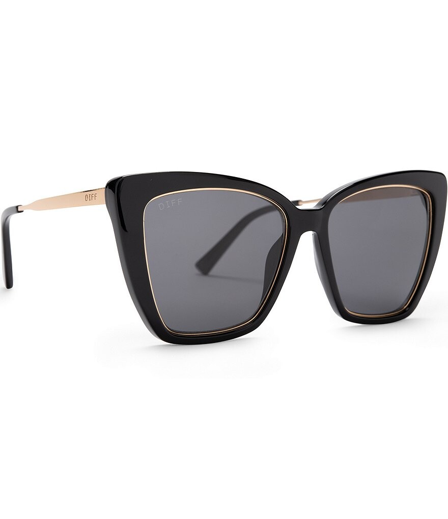 

Поляризационные солнцезащитные очки «кошачий глаз» DIFF Eyewear Becky IV, черный