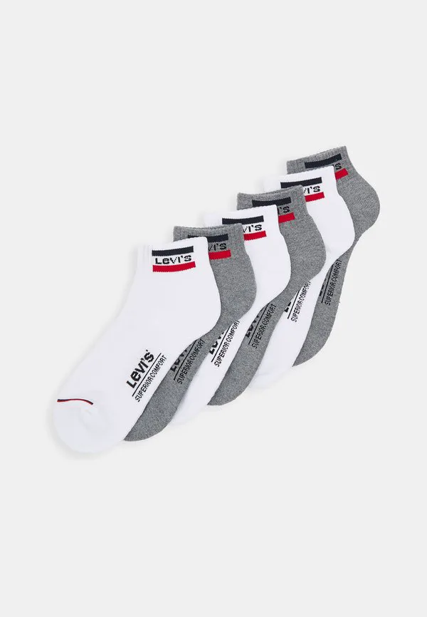 Носки средней высоты, упаковка из 6 пар. Levi'S, White/Grey