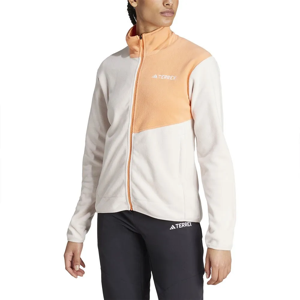 

Флис adidas Terrex Multi full zip, белый/оранжевый
