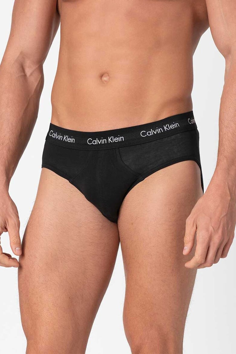 

Трусики с логотипом на талии - 3 пары Calvin Klein, черный