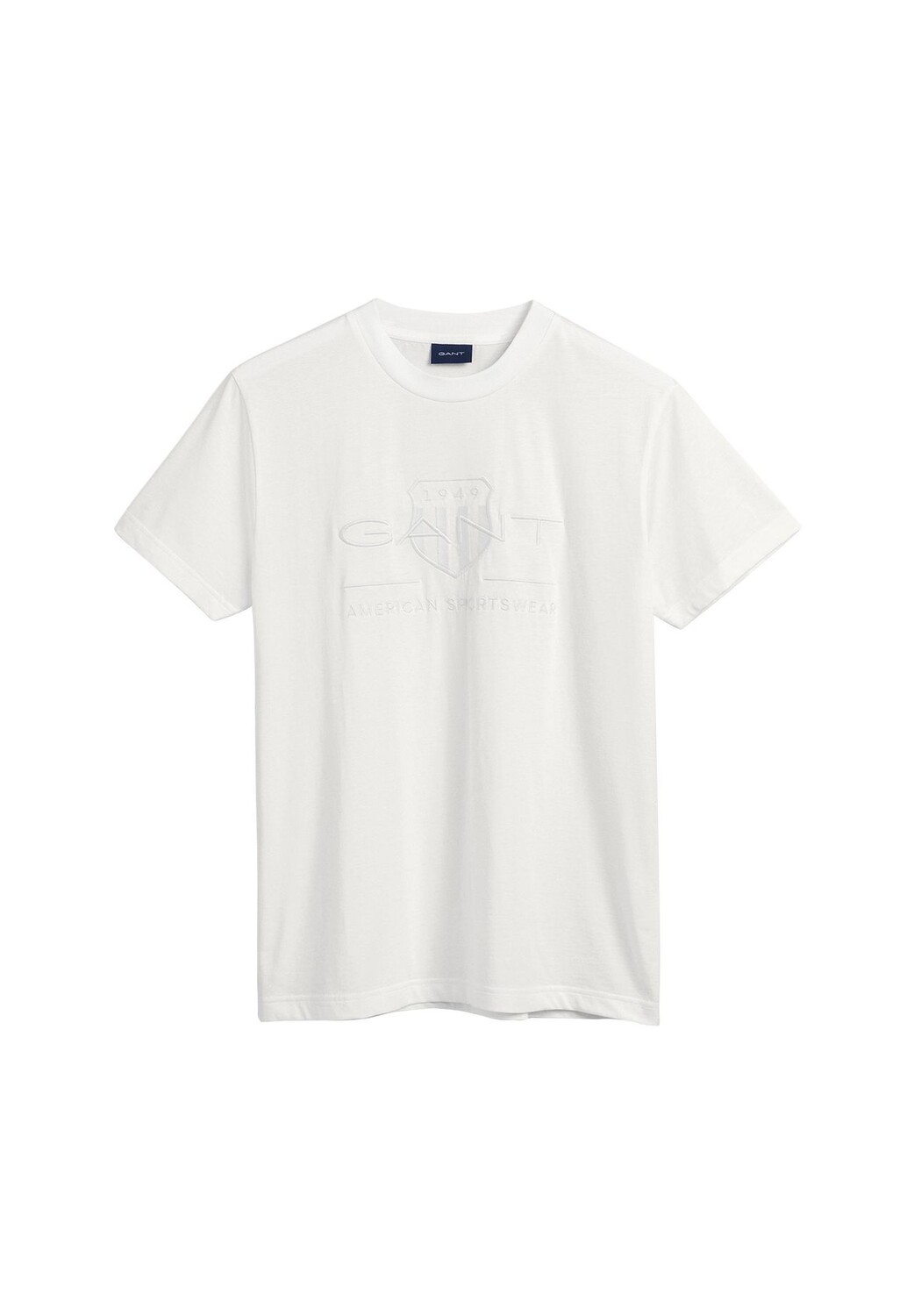 

Мужская футболка - REG TONAL SHIELD T-SHIRT, круглый вырез, хлопок, вышивка GANT