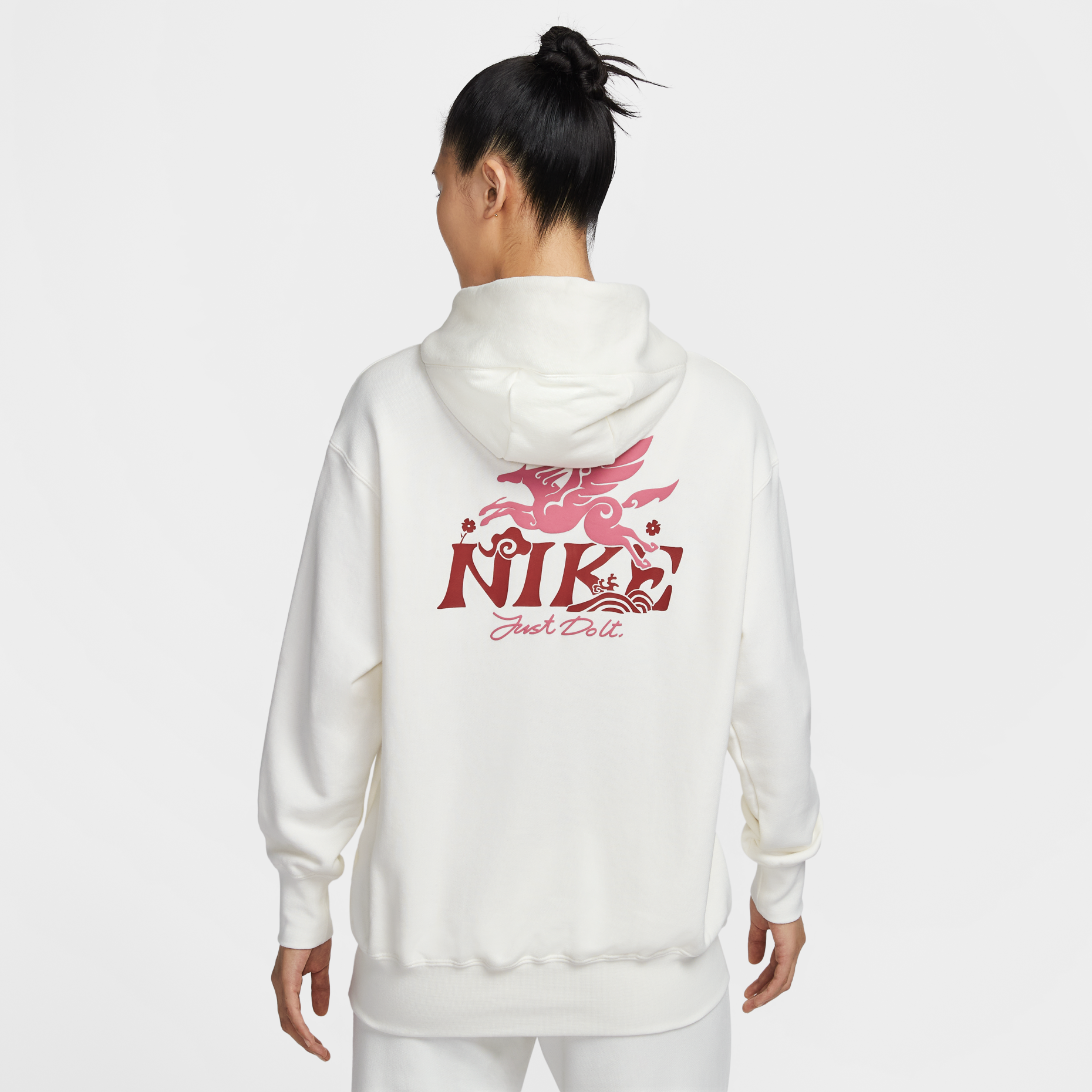 (WMNS) Худи Nike Sportswear «Пегас, Китайский Новый год, год Лошади» — фото 2
