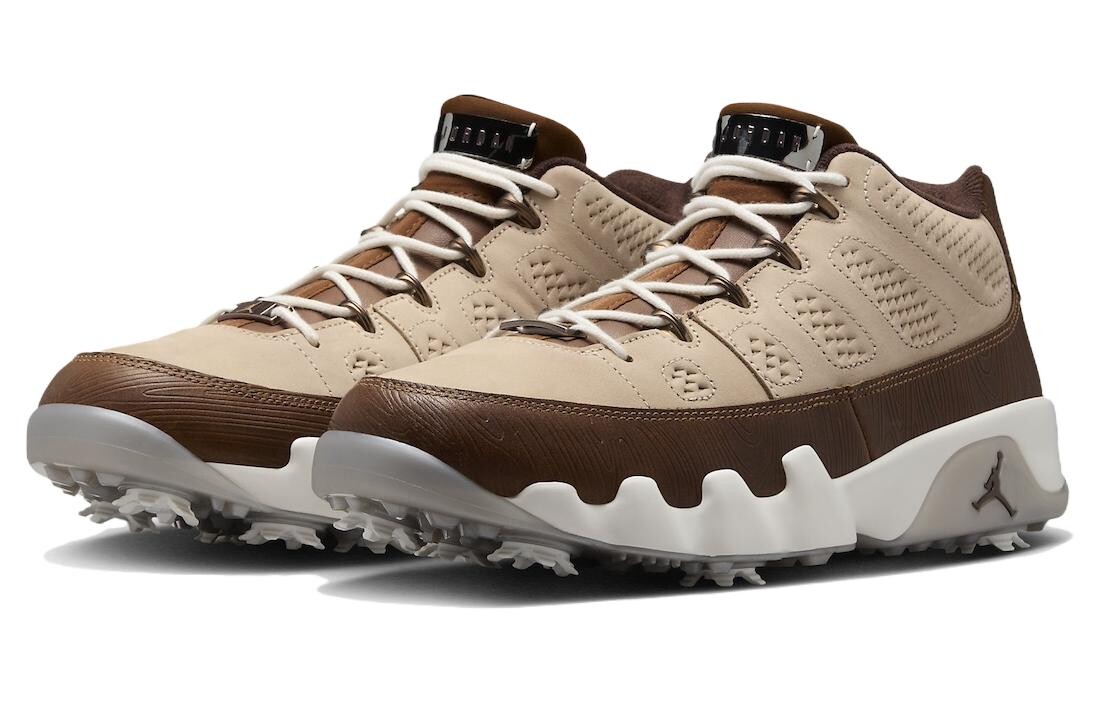 Jordan Air Jordan 9 винтажные баскетбольные кроссовки мужские, Brown/White — фото 3