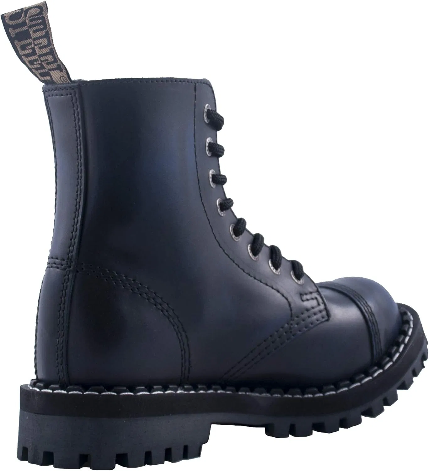 Steel Shoes & Boots Ботинки Steels с 8 отверстиями, синие, с эффектом потертости — фото 2