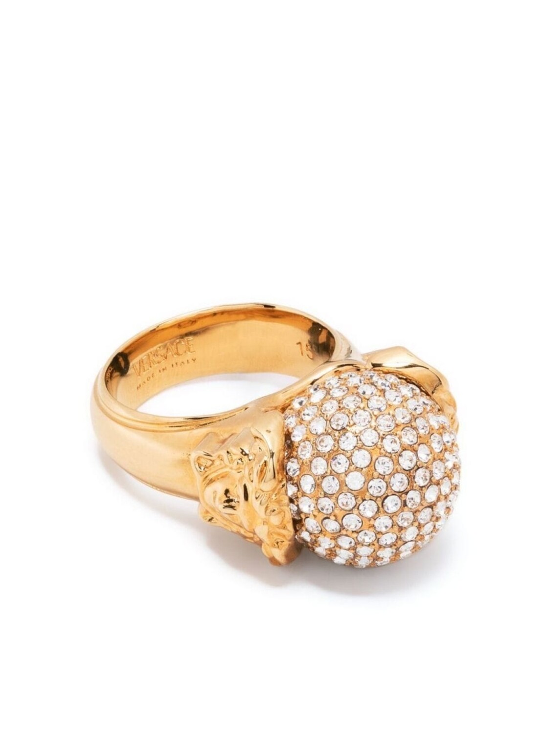 

Кольцо с кристаллами Versace, золотой