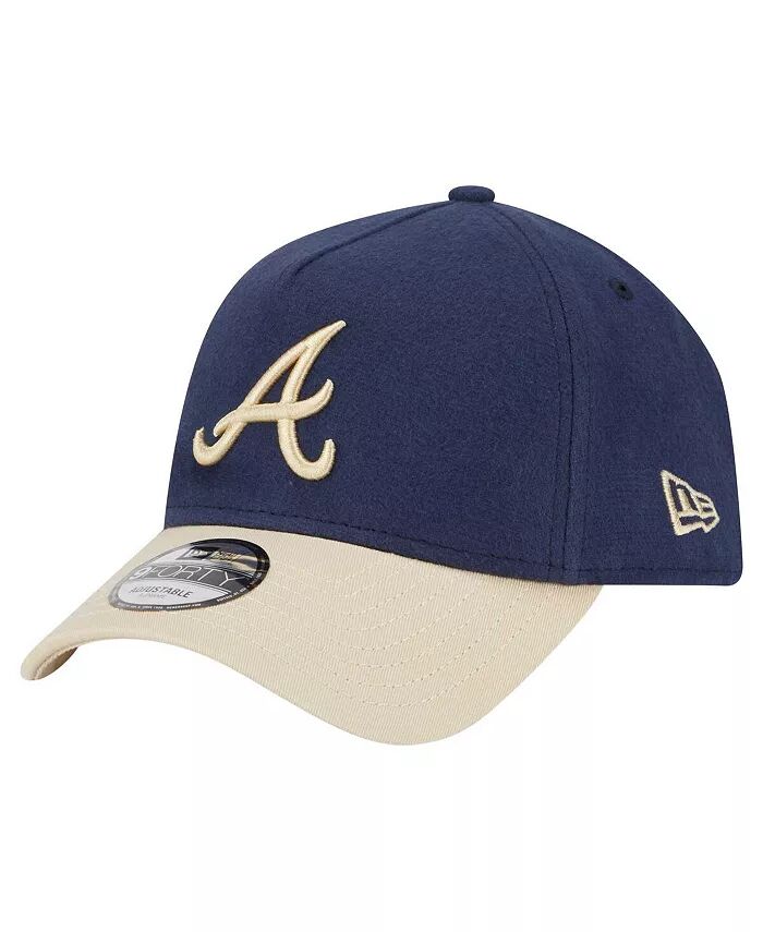 

Мужская темно-синяя кепка Atlanta Braves Moleskin A-Frame 9FORTY Adjustable New Era
