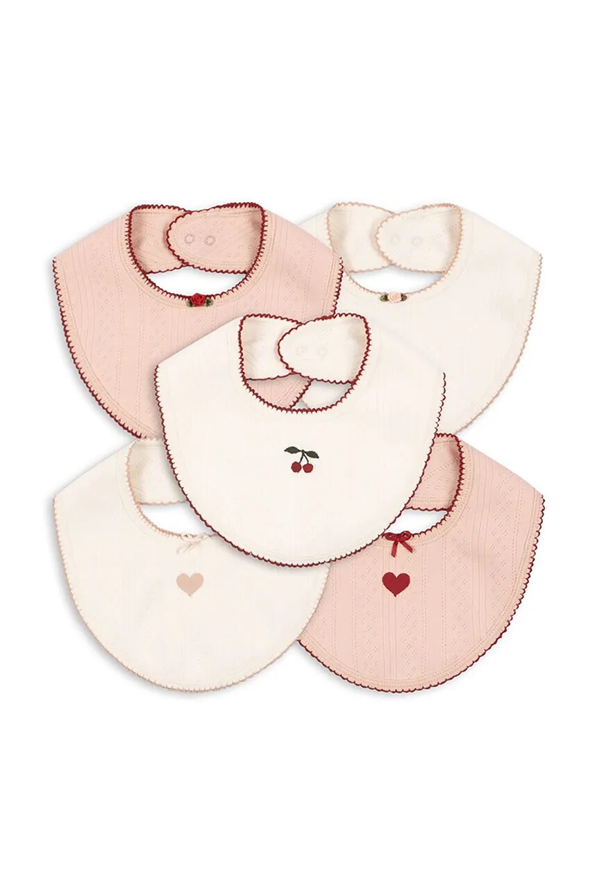 

Нагрудник MINNA 5 PACK BIB 5 шт. Konges Sløjd, бежевый