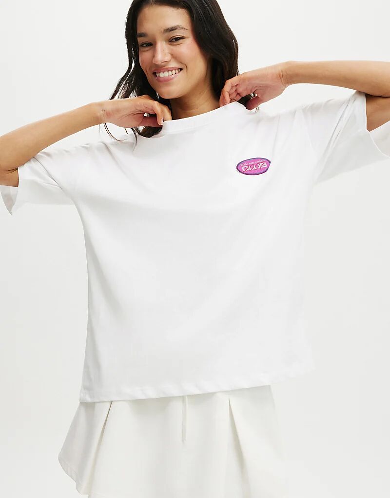 

Футболка с принтом Cotton On Active белого цвета Cotton On
