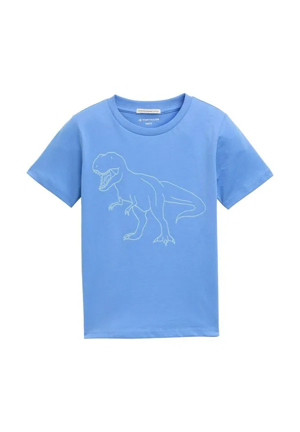 Футболка с принтом glowinthedark Tom Tailor, Soft Mid Blue