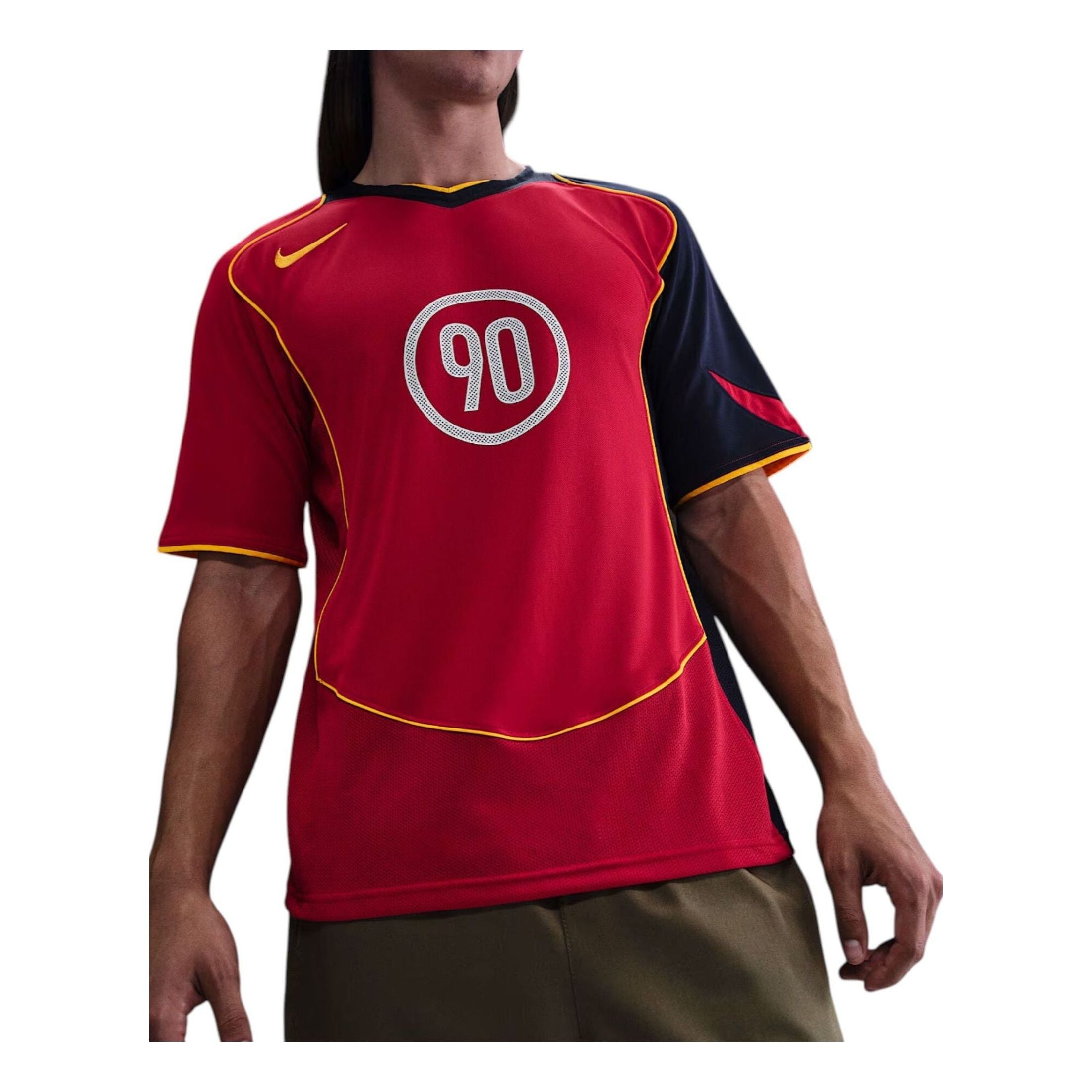 

Футбольная майка Nike Total 90 Dri-FIT, цвет «Gym Red Midnight Navy»