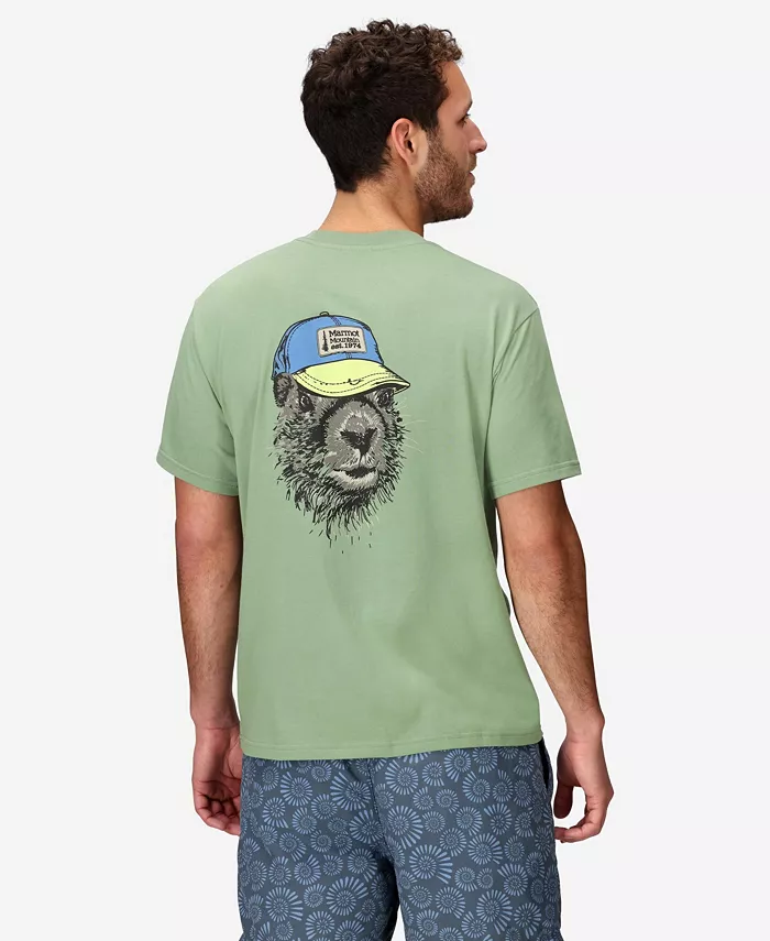 

Мужская футболка с коротким рукавом Trucker Marty Marmot, зеленый