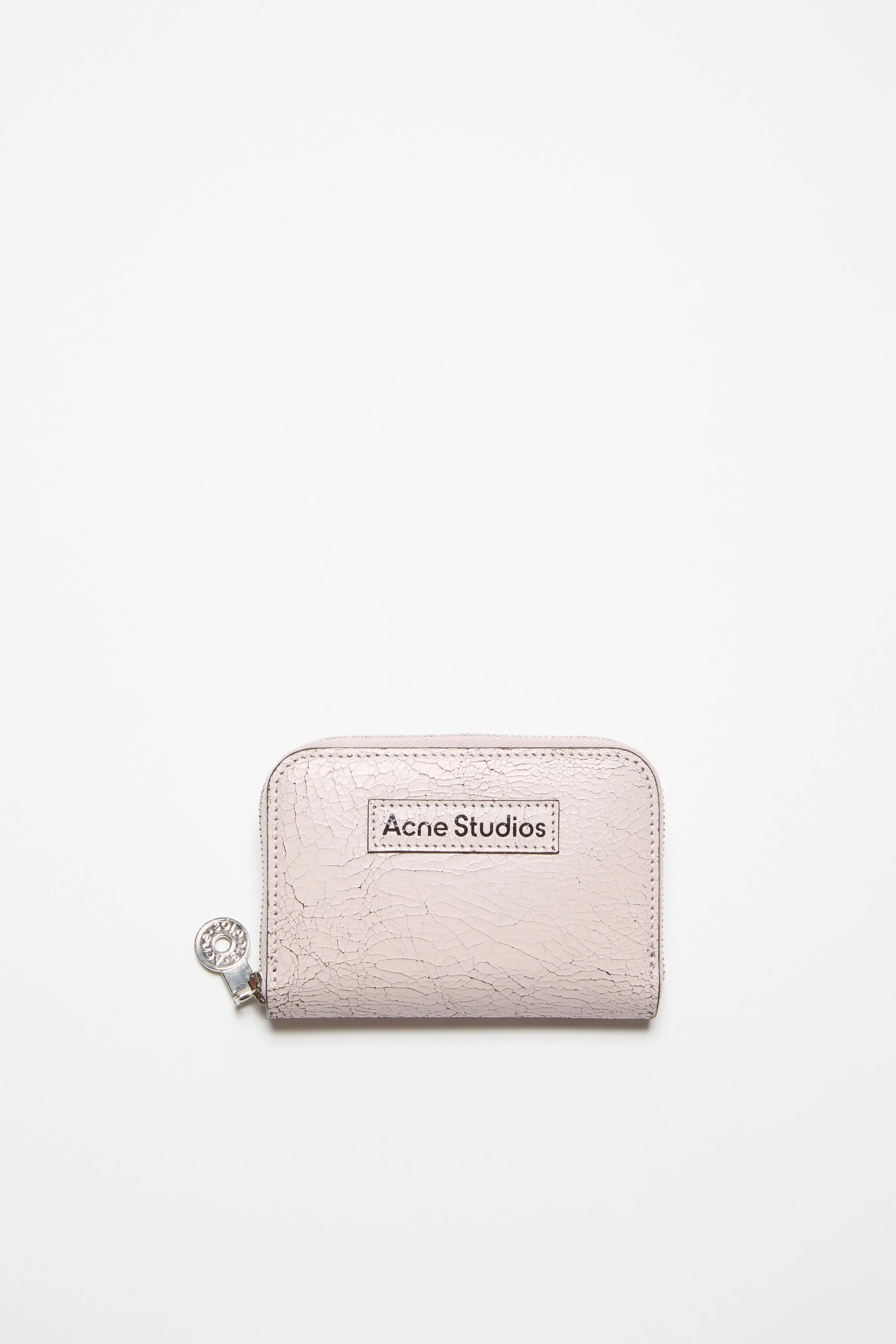 

Кожаный кошелек на молнии Acne Studios, Pastel pink