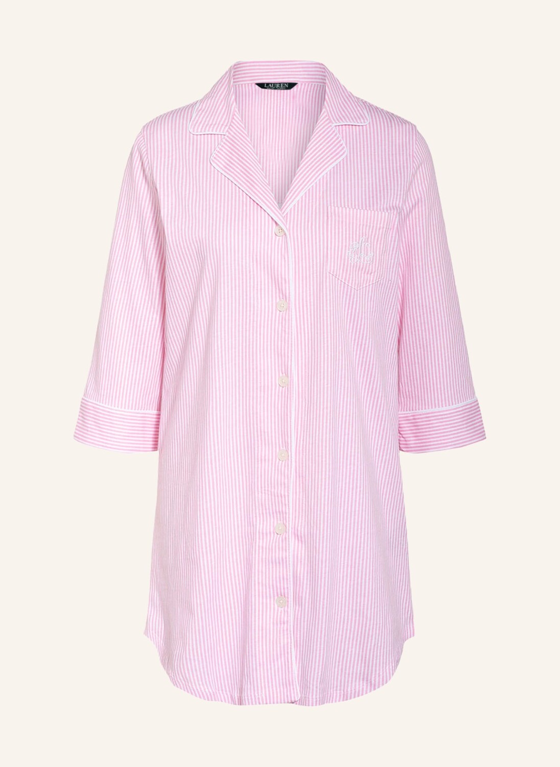 

Ночная рубашка LAUREN RALPH LAUREN mit 3/4-Arm, роза