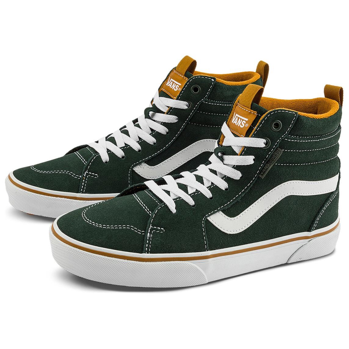 Кеды мужские, MN обувь для скейтбординга Высокая Зеленый Vans — фото 2
