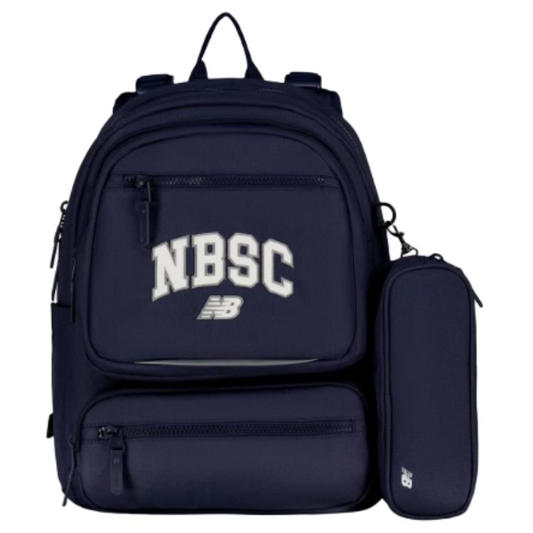 

New Balance Детский рюкзак из ткани малого размера морской синий, Marine Blue