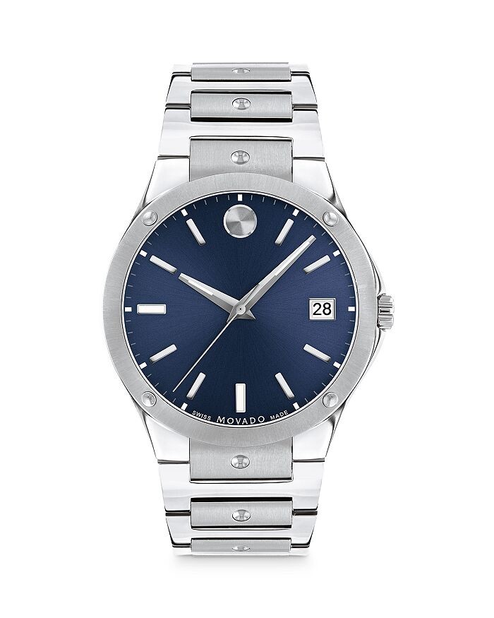 

Часы Movado SE, 41 мм, синий