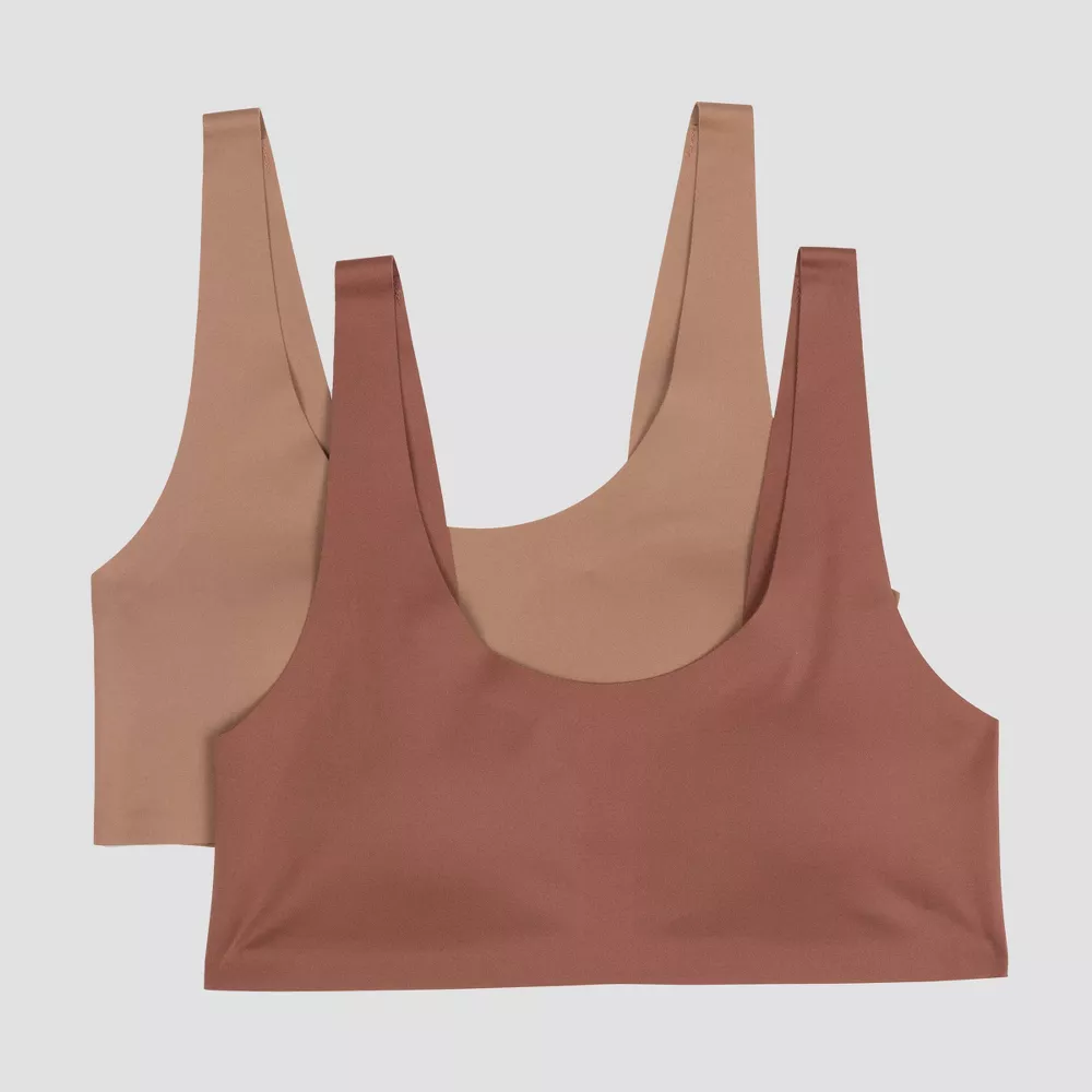 

Бюстгальтер Hanes Girls' 2pk Bonded Comfort, цвет Chocolate Brown/Tan Brown