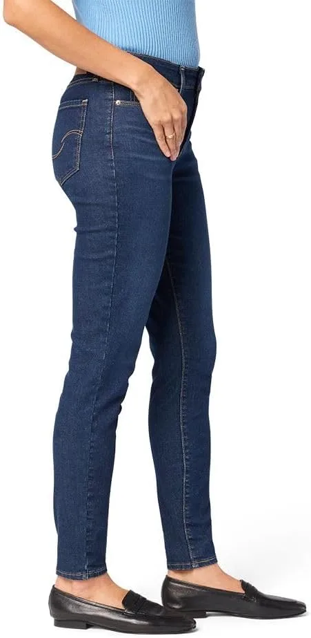 Levi's Gold женские джинсы skinny mid-rise с эффектом стройнящего силуэта — фото 2