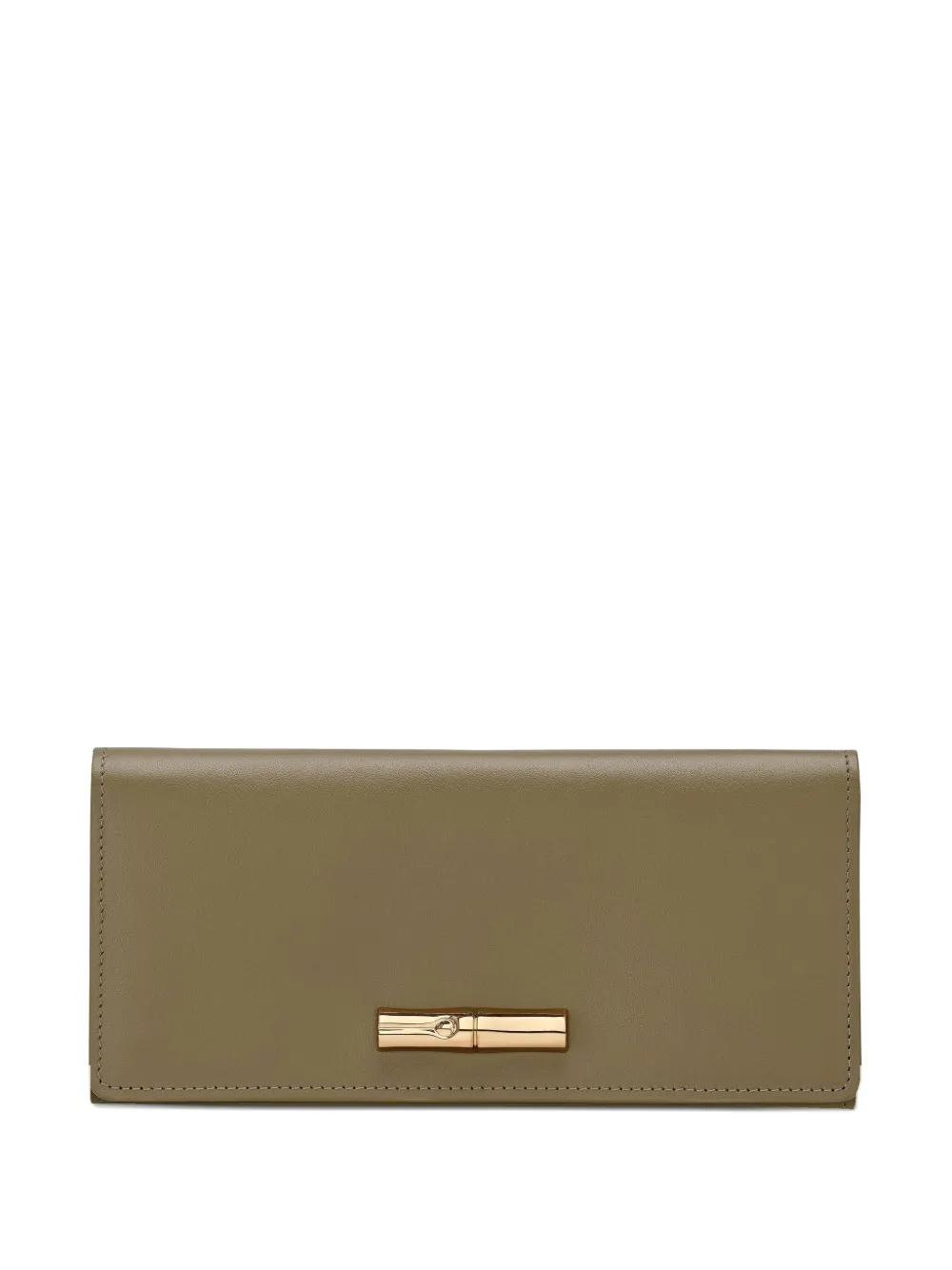 

Кожаный кошелек Le Roseau с бамбуковой застежкой Longchamp, коричневый