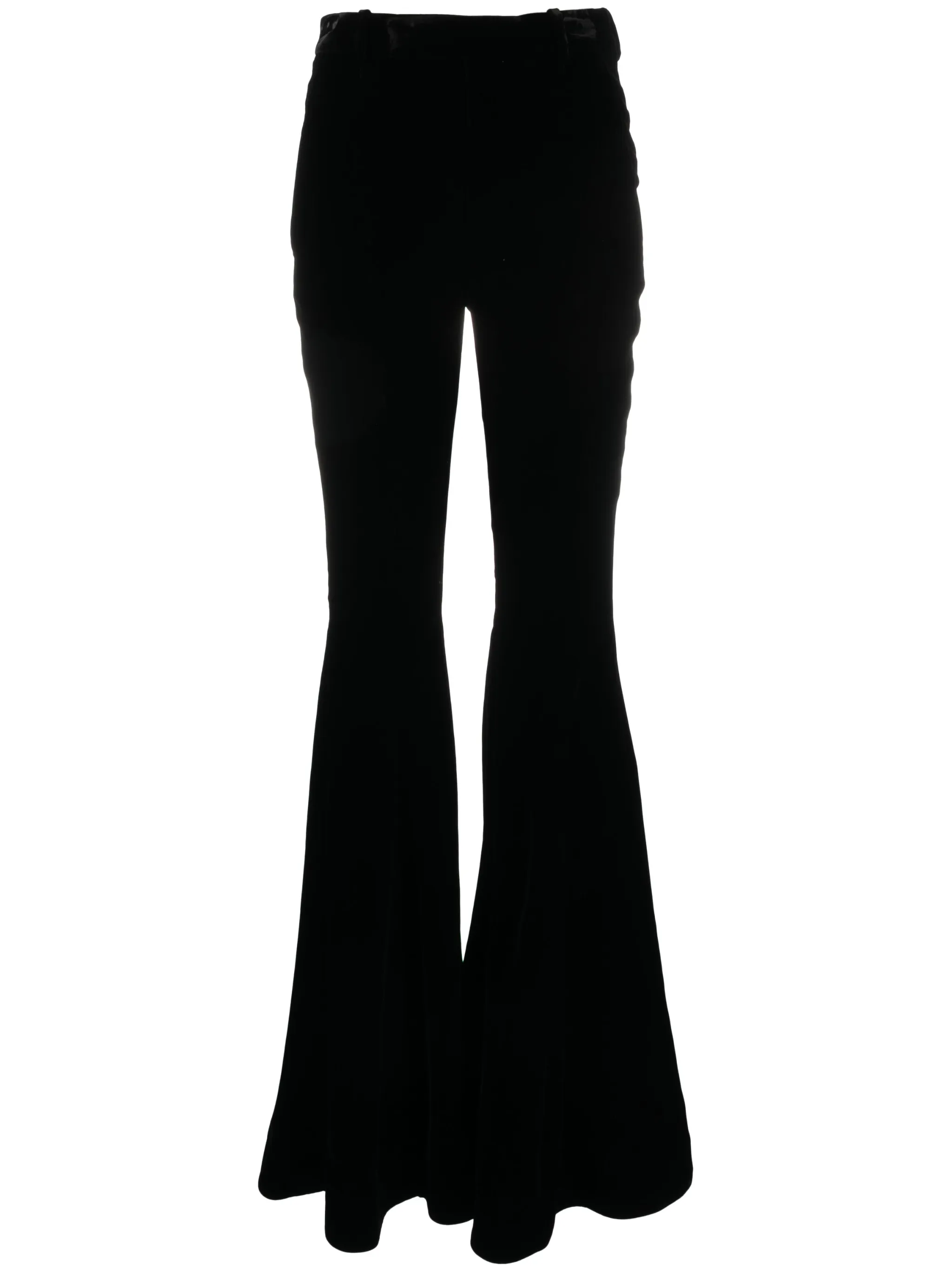 

Расклешенные брюки с завышенной талией Saint Laurent, черный