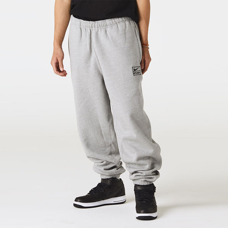 Спортивные брюки Nike x Stussy Sweatpants 'Dark Grey Heather', серый — фото 3