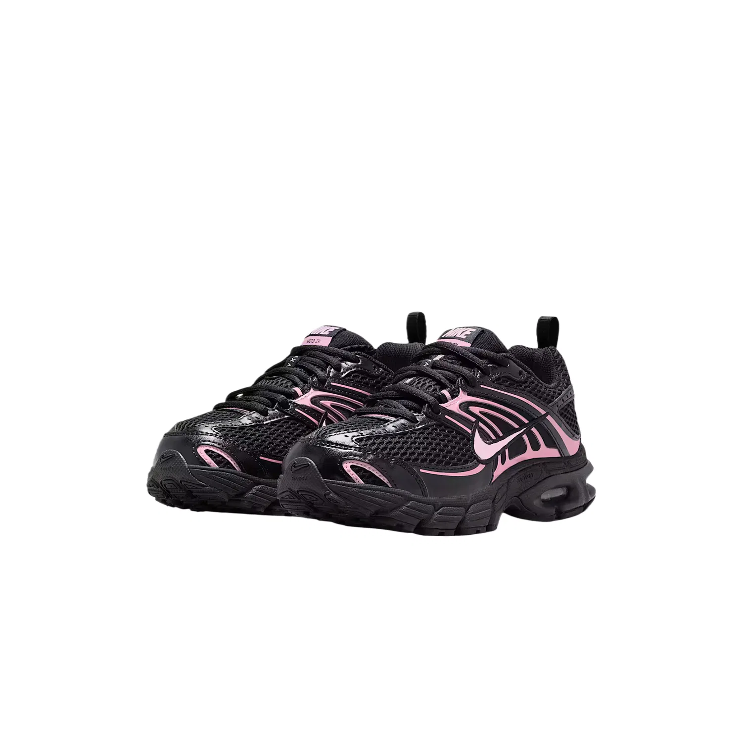 Кроссовки беговые Air Max Moto 2K Textile, Synthetic Leather Support Rebound Breathable Low top Kids' Nike, Black/Rise Pink/Foam Pink — фото 4