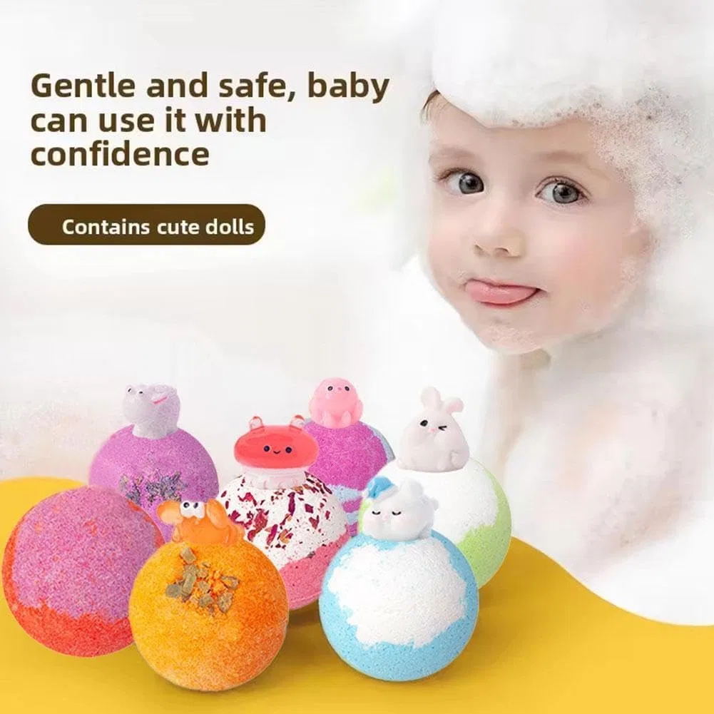 Набор из 12 бомбочек для ванны Bubble Buddies с сюрпризом внутри Generic, Purple/Light — фото 4