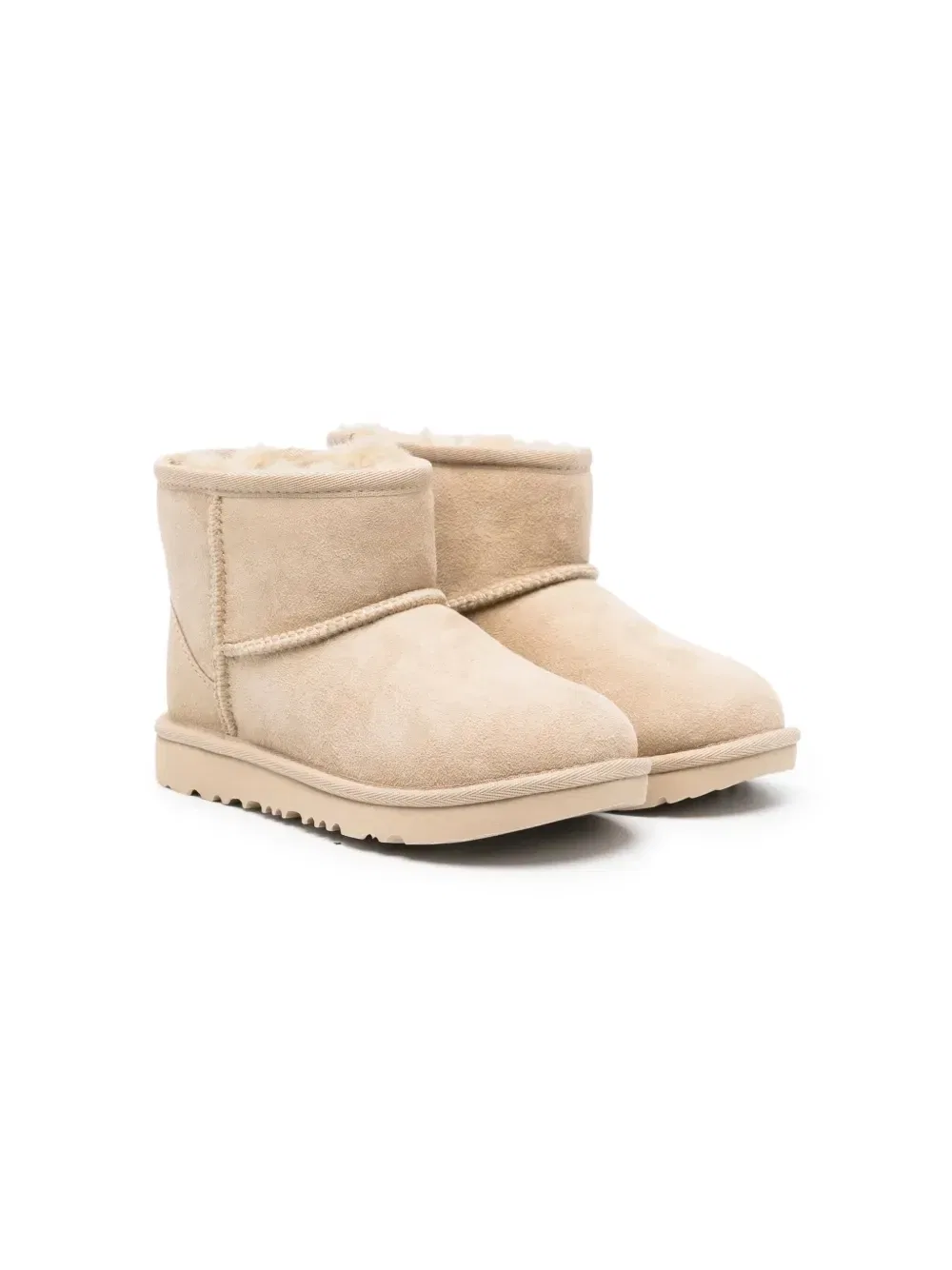 Угги Mini II с нашивкой-логотипом Ugg Kids, бежевый