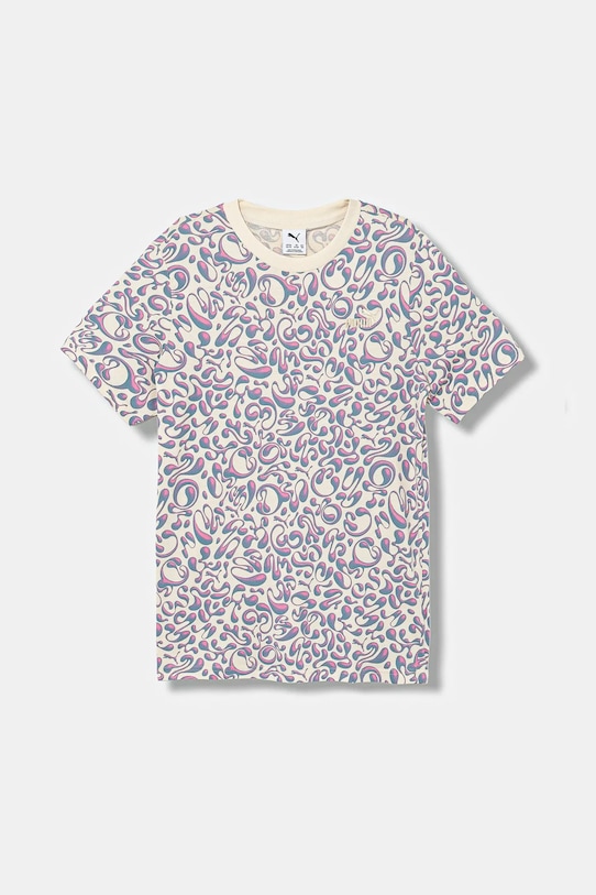 

Детская хлопковая футболка TWEENERVERSE AOP Tee G Puma, фиолетовый