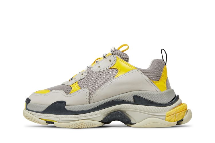 Кроссовки Balenciaga Triple S Sneaker 'Yellow Grey' 2019, желтый — фото 3