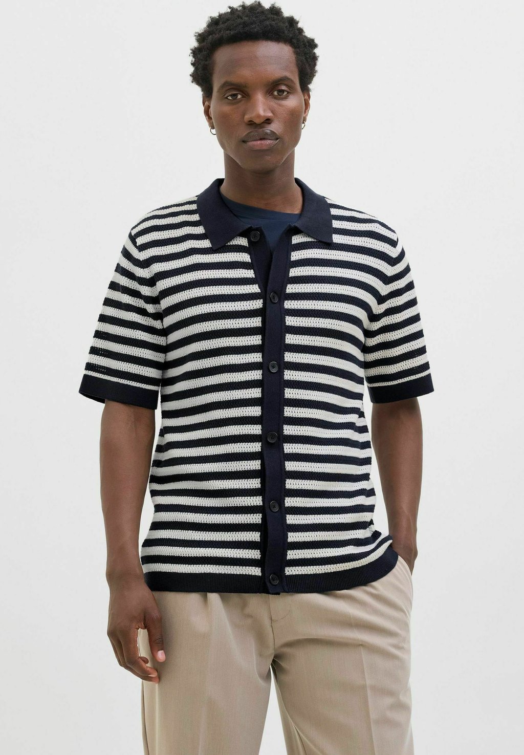 

Рубашка EINFARBIG Jack & Jones PREMIUM, темно-синий