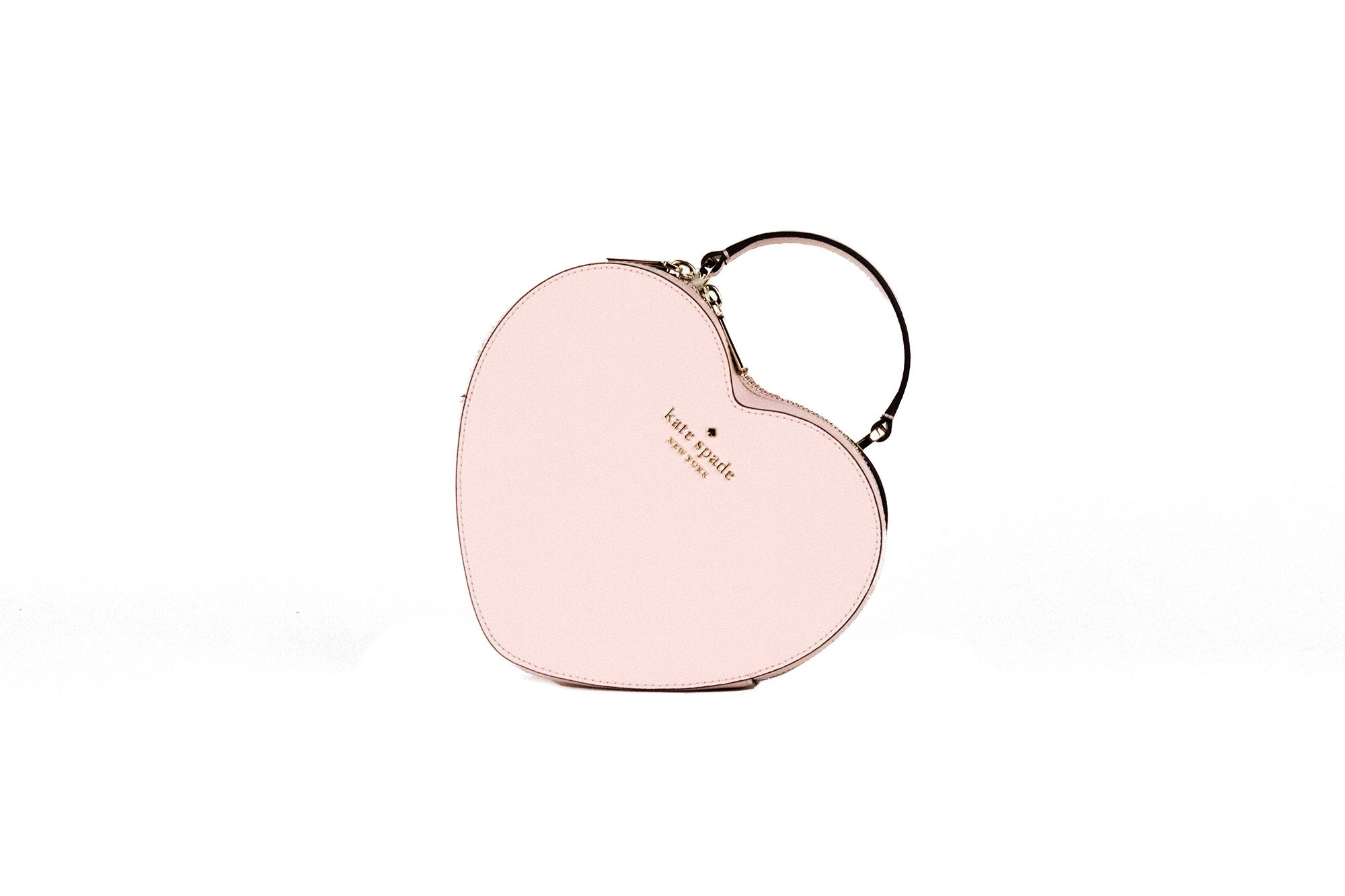

Сумка Love Shack Chalk Pink Saffiano с верхней ручкой и сердцем через плечо Kate Spade