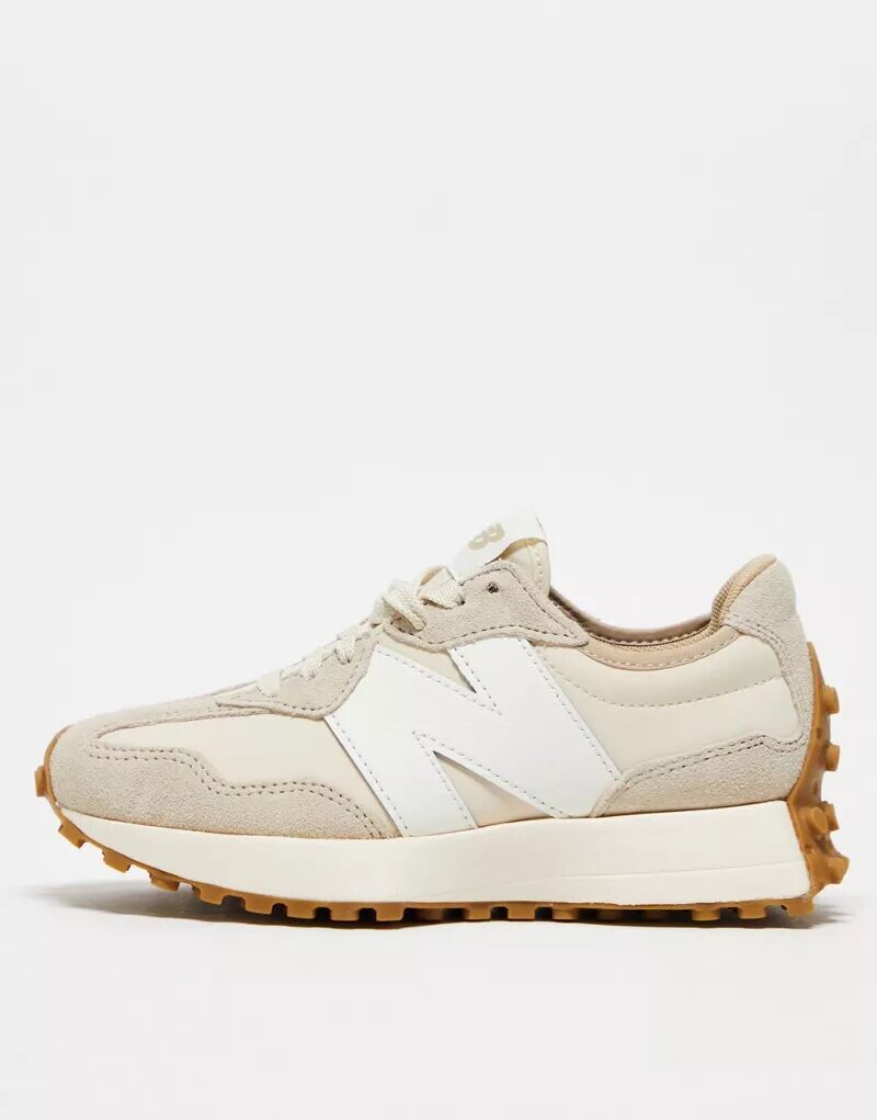 

Кроссовки New Balance 327, светло-серый, Бежевый, Кроссовки New Balance 327, светло-серый