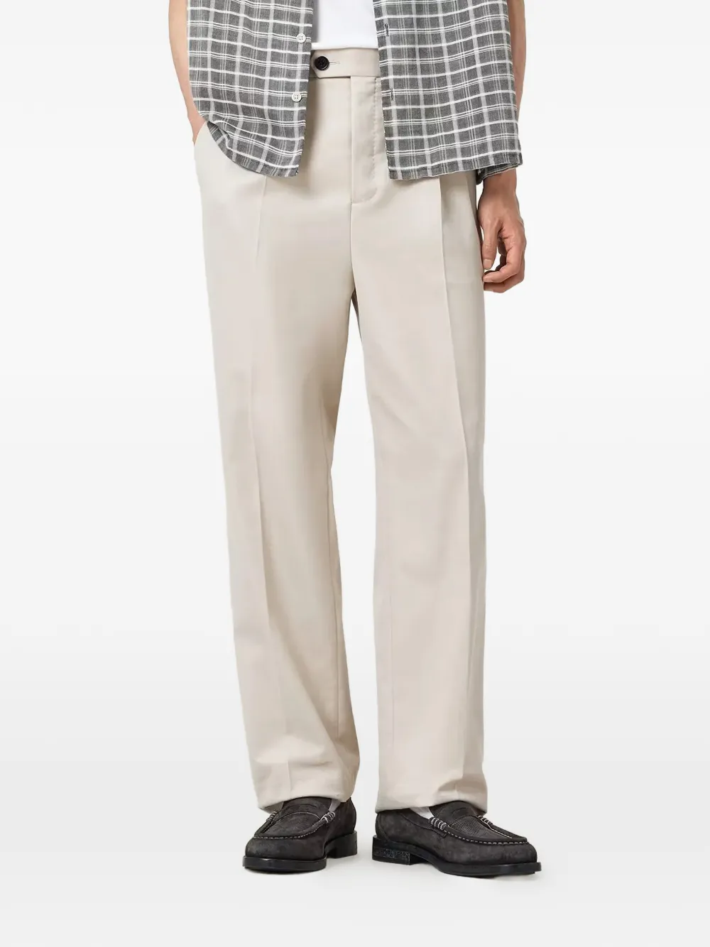 

Плиссированные брюки Tallis Allsaints, бежевый