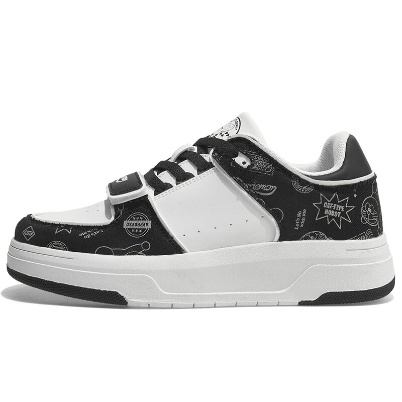 

Кроссовки Doraemon Skateboarding Shoes Unisex Low-top, цвет Panda Black