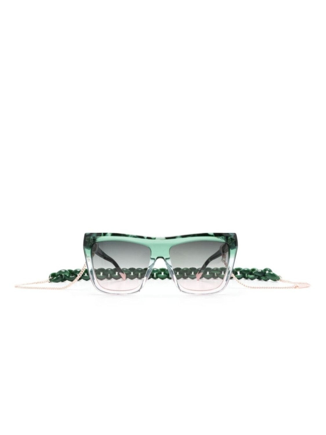 

Солнцезащитные очки в оправе черепаховой расцветки MISSONI EYEWEAR, зеленый