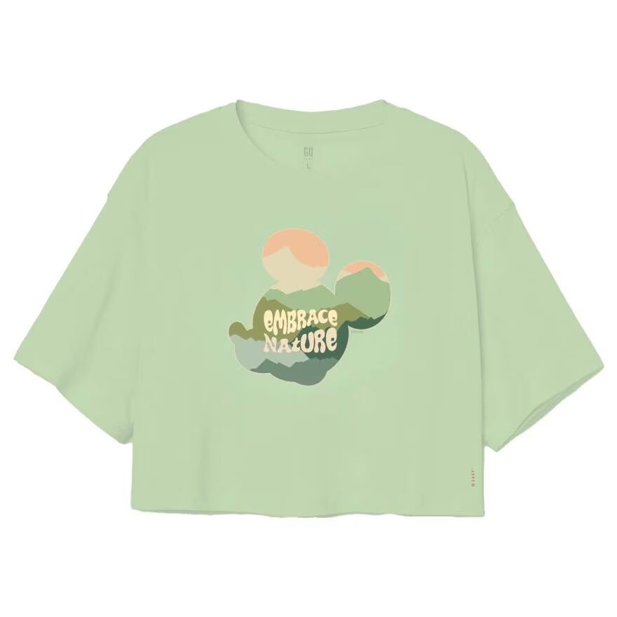 

Укороченная зеленая футболка GQ Disney Embrace Mickey, размер XL, Green