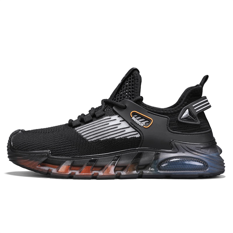

WARRIOR Увеличивающие рост износостойкие легкие дышащие нескользящие низкие повседневные туфли мужские черные