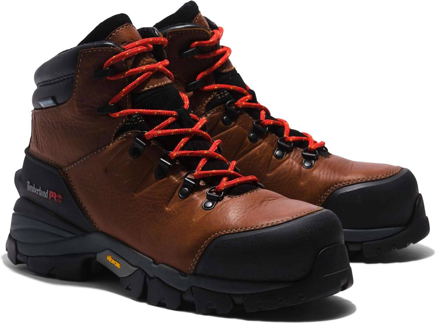Timberland PRO мужские Heritage Hyperion 6 дюймов Composite Safety Toe водонепроницаемые рабочие ботинки-хайкеры, Brown — фото 2